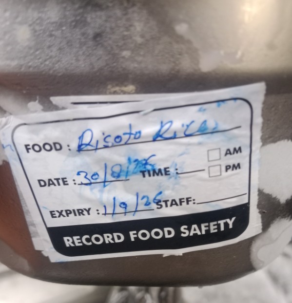 fssai kitchen rules food expiry label risotto rice