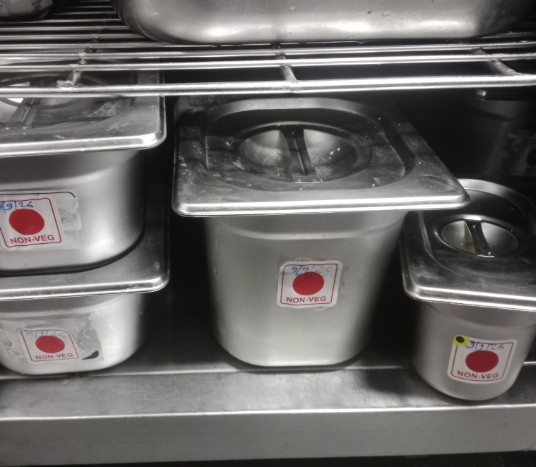 fssai kitchen rules non veg storage with date label