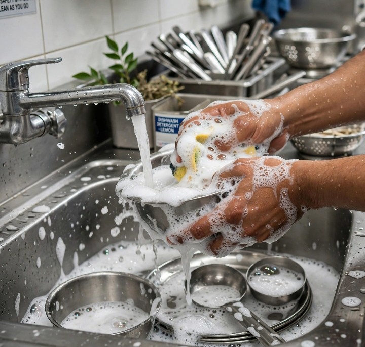 kitchen cleaning aur sanitization me fark