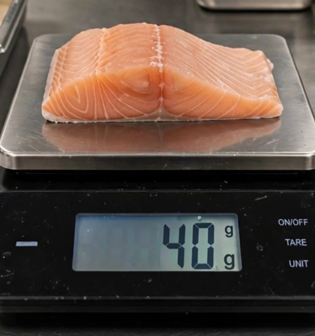 portion control taraju se salmon fish 40g per piece by chain singh